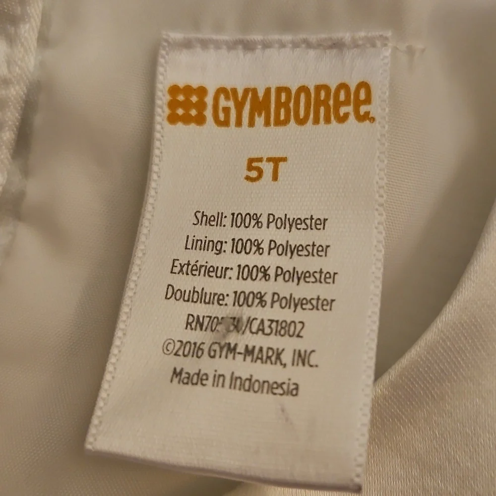 GYMBOREE Black and White Striped Satin Bow Formal Dress